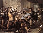 GIORDANO, Luca Perseus Fighting Phineus and his Companions dfhj oil
